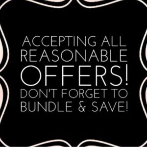Accepting All Reasonable Offers! Don’t forget to bundle and save